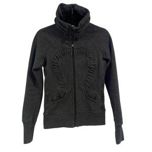 Lululemon Cuddle Up Jacket Gray Sparkle‎ Size 4